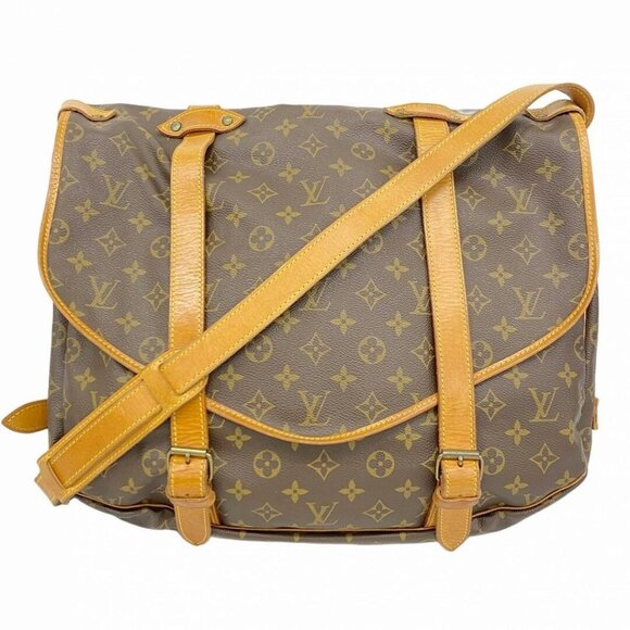🔥EXTRA LARGE🔥 Authentic Louis Vuitton Saumur 43 Crossbody Shoulder Bag Boho - Picture 11 of 15